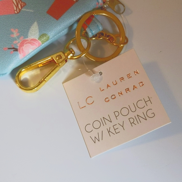 NWT Lauren Conrad Brunch Fund Coin Pouch with Key Ring - Picture 5 of 5